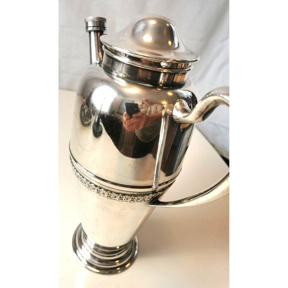 1847 Rogers Bros Wine Decanter  Goblet Set of  7 pieces on Silver Plated Tray - Picture 14 of 16